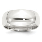 Sterling Silver 8mm Comfort Fit Band