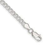 Sterling Silver 3.8mm Pav‚ Curb Chain