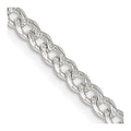 Sterling Silver 3.8mm Pav‚ Curb Chain