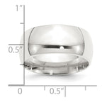 Sterling Silver 10mm Comfort Fit Band