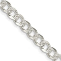 Sterling Silver 5.5mm Pav‚ Curb Chain