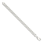 Sterling Silver 9.3mm Pav‚ Curb Chain