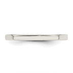Sterling Silver 2mm Comfort Fit Flat Band