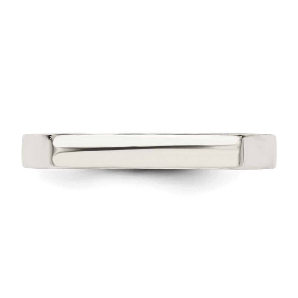 Sterling Silver 3mm Comfort Fit Flat Band