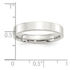 Sterling Silver 4mm Comfort Fit Flat Band