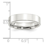 Sterling Silver 5mm Comfort Fit Flat Band