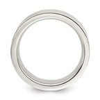 Sterling Silver 7mm Comfort Fit Flat Band