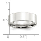 Sterling Silver 7mm Comfort Fit Flat Band