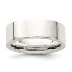 Sterling Silver 7mm Comfort Fit Flat Band