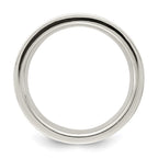 Sterling Silver 8mm Comfort Fit Flat Band
