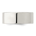 Sterling Silver 8mm Comfort Fit Flat Band