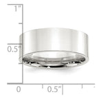 Sterling Silver 8mm Comfort Fit Flat Band