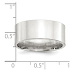 Sterling Silver 9mm Comfort Fit Flat Band