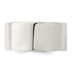 Sterling Silver 10mm Comfort Fit Flat Band