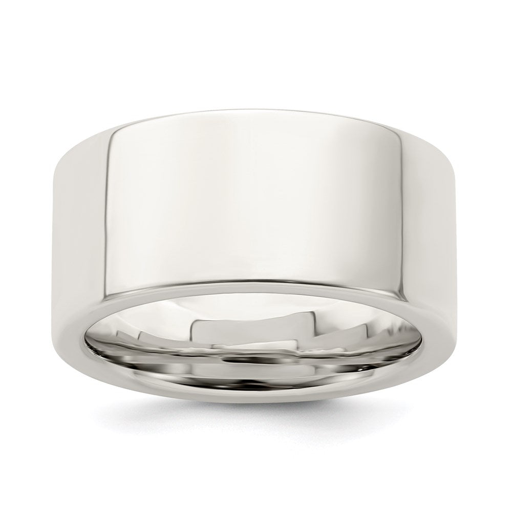 Sterling Silver 10mm Comfort Fit Flat Band
