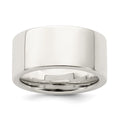 Sterling Silver 10mm Comfort Fit Flat Band