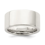 Sterling Silver 10mm Comfort Fit Flat Band