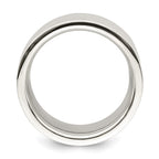 Sterling Silver 12mm Comfort Fit Flat Band