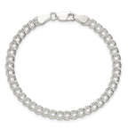 Sterling Silver 5mm Double Link Charm Bracelet