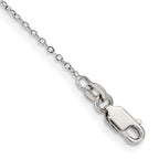 Sterling Silver 1mm Cable Chain Anklet