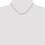 Sterling Silver Rhodium-plated 1.95mm Cable Chain