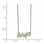 Cheryl M Sterling Silver CZ HOPE 18in. Necklace