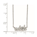 Cheryl M Sterling Silver CZ WISH 18in. Necklace