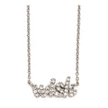 Cheryl M Sterling Silver CZ WISH 18in. Necklace