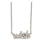Cheryl M Sterling Silver CZ WISH 18in. Necklace