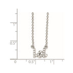 Cheryl M Sterling Silver CZ LOL 18in. Necklace