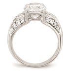 Cheryl M Sterling Silver AAA CZ Ring