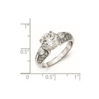 Cheryl M Sterling Silver AAA CZ Ring