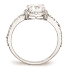 Cheryl M Sterling Silver CZ Square Ring