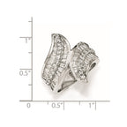 Cheryl M Sterling Silver CZ Fancy Ring