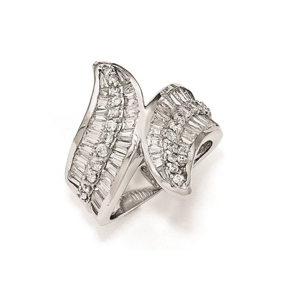 Cheryl M Sterling Silver CZ Fancy Ring