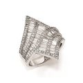 Cheryl M Sterling Silver CZ Fancy Ring