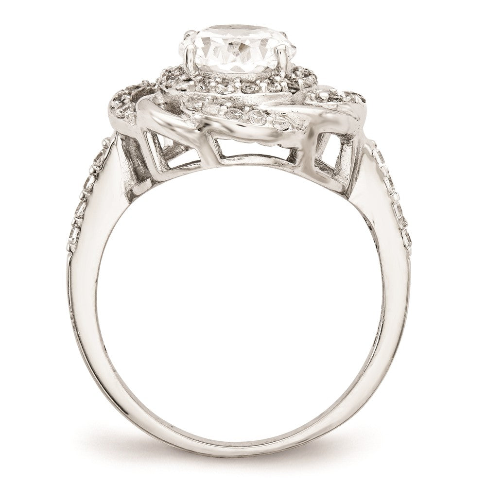 Cheryl M Sterling Silver CZ Fancy Ring