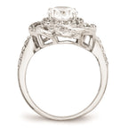 Cheryl M Sterling Silver CZ Fancy Ring