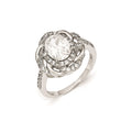 Cheryl M Sterling Silver CZ Fancy Ring