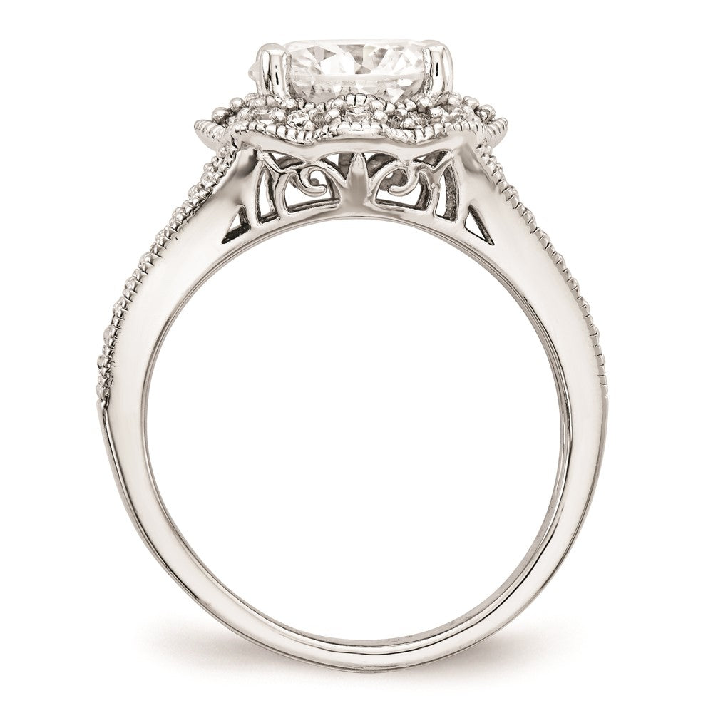 Cheryl M Sterling Silver CZ Fancy Ring