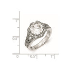 Cheryl M Sterling Silver CZ Fancy Ring