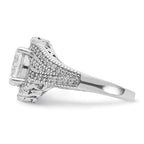 Cheryl M Sterling Silver 100-Facet CZ Ring