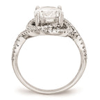 Cheryl M Sterling Silver CZ Fancy Ring