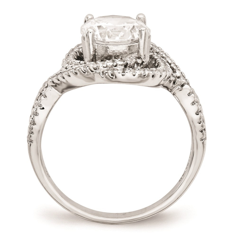 Cheryl M Sterling Silver CZ Fancy Ring
