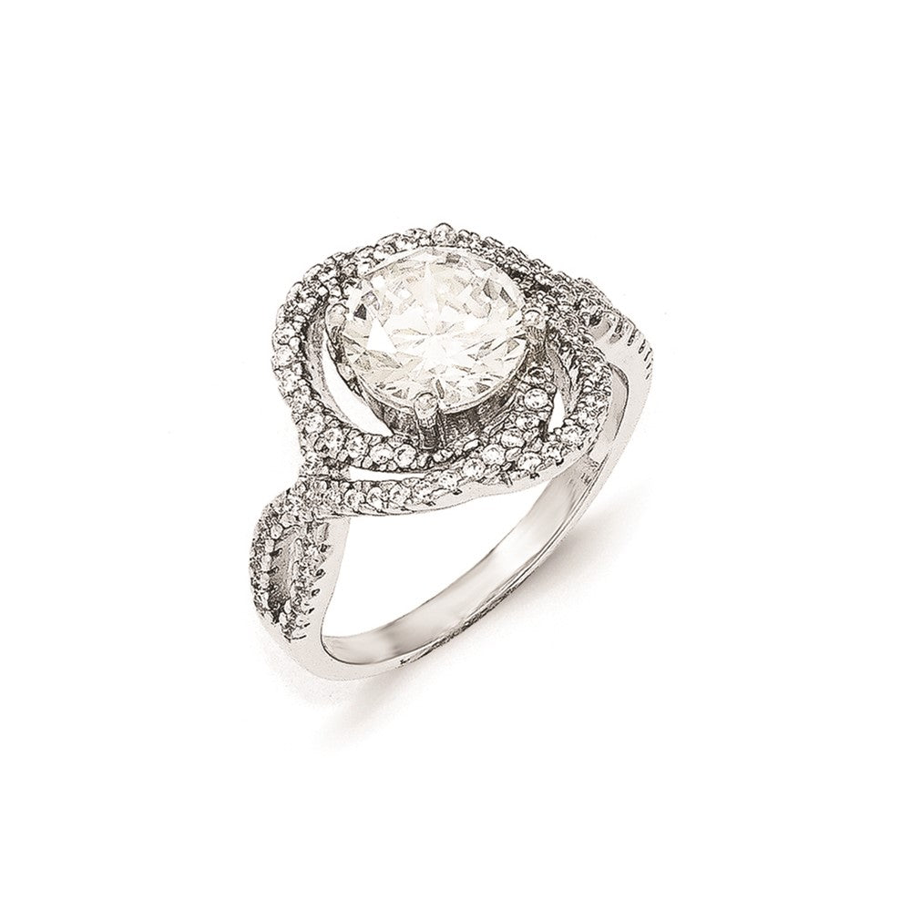 Cheryl M Sterling Silver CZ Fancy Ring