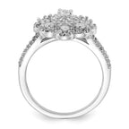 Cheryl M Sterling Silver CZ Fancy Ring