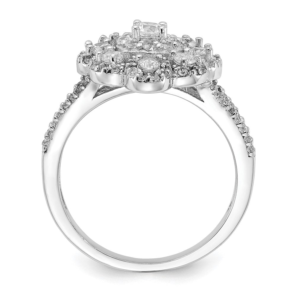 Cheryl M Sterling Silver CZ Fancy Ring