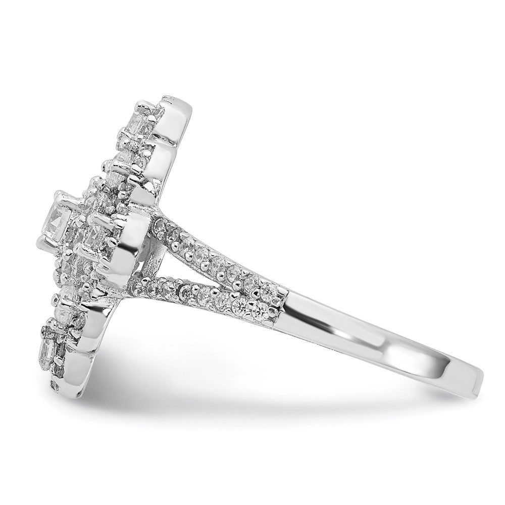 Cheryl M Sterling Silver CZ Fancy Ring