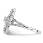 Cheryl M Sterling Silver CZ Fancy Ring