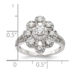 Cheryl M Sterling Silver CZ Fancy Ring